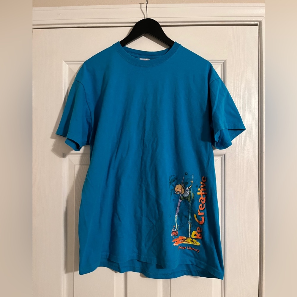 🐠Fruit of the Loom Women’s Short Sleeve T-Shirt. Library Theme. Heavy Cotton. XL
